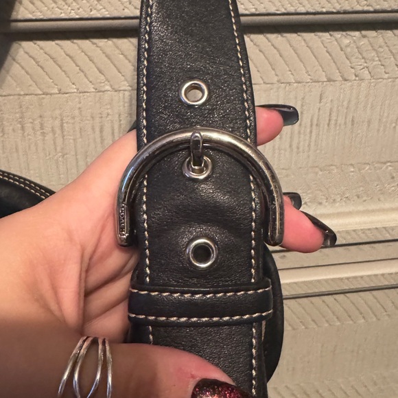 SOLD Coach Mini SoHo - black leather, EUC - Picture 6 of 8